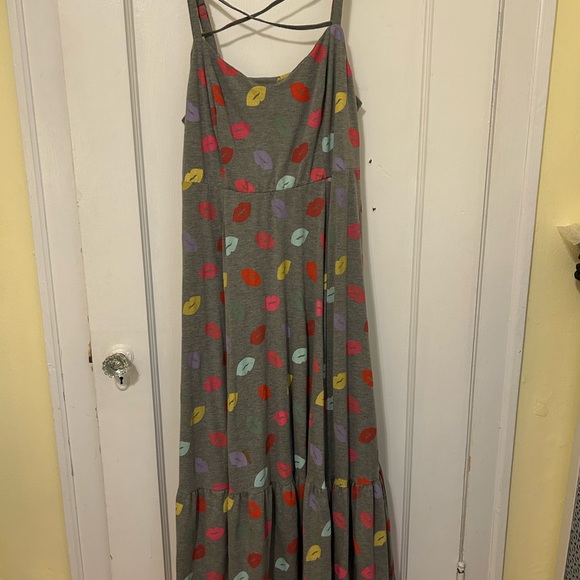 torrid Dresses & Skirts - Torrid Multicolor Lip Print Maxi Dress
